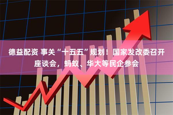 德益配资 事关“十五五”规划！国家发改委召开座谈会，蚂蚁、华大等民企参会