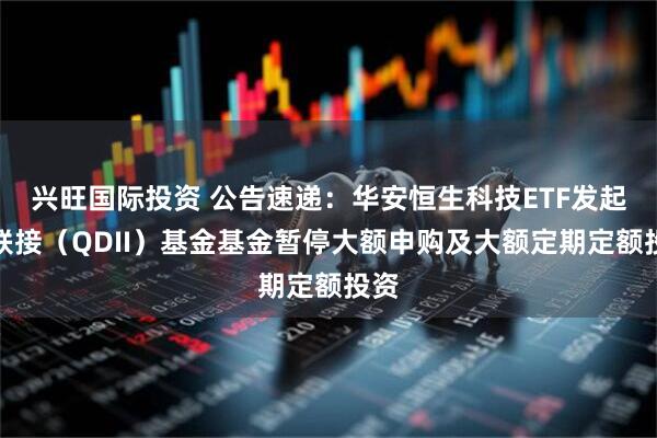 兴旺国际投资 公告速递：华安恒生科技ETF发起式联接（QDII）基金基金暂停大额申购及大额定期定额投资